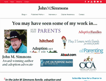 Tablet Screenshot of johnmsimmons.com